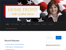 Tablet Screenshot of cynthiadavis.net